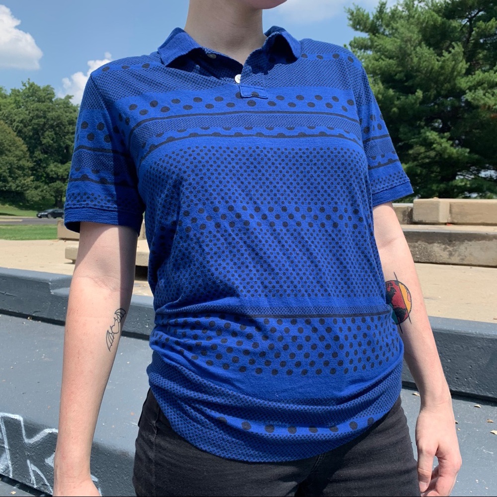 Blue and Black Polo